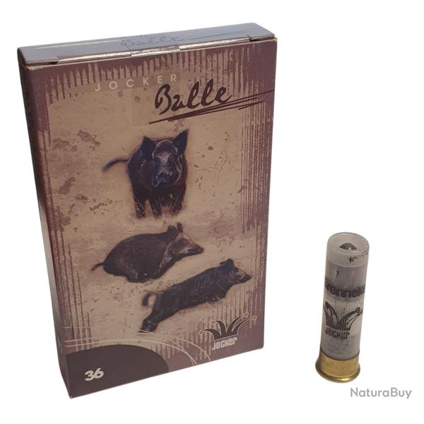 BOITE DE 10 CARTOUCHES JOKER CAL.12mm/50 BALLE BRENNEKE