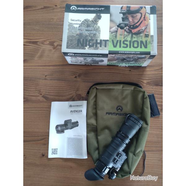 Armasight Avenger Gen2+ monoculaire vision nuit tube idi phosphore vert