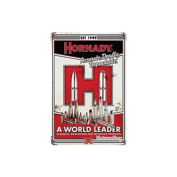 Plaque d�corative vintage L hornady LIVRAISON GRATUITE