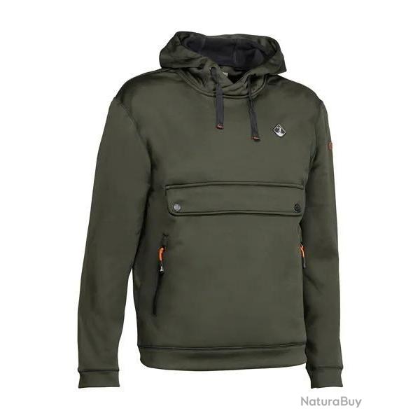 BF25 ! Sweat Shirt A Capuche Kaki Percussion