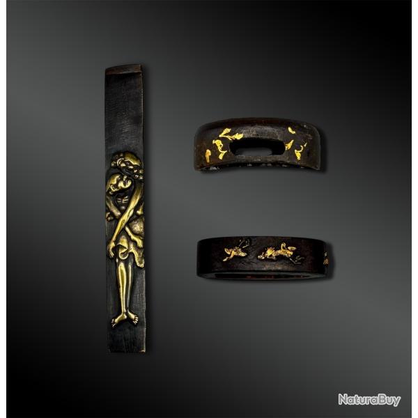 ENSEMBLE Fuchi, Kashira et Kotsuka - Japon -�P�riode Edo (1603-1868)