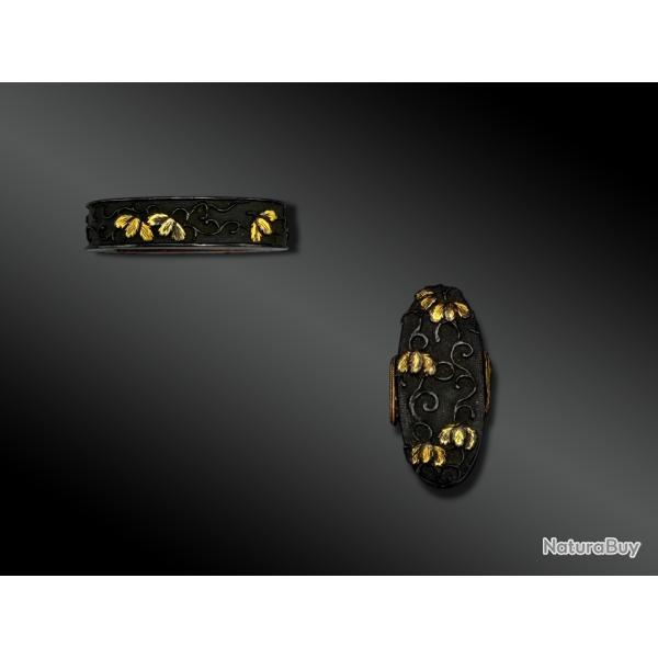 ENSEMBLE Fuchi et Kashira - Japon - P�riode Edo (1603-1868)