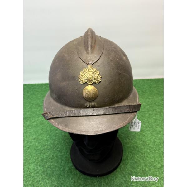 CASQUE  ADRIAN  DE GENDARMERIE ( GRENADE LAITON )  MOD�LE 1926   WW 2