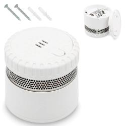 D&eacute;tecteur de fum&eacute;e Compact alarme 85db blanc &Oslash; 5.5 x 5 cm