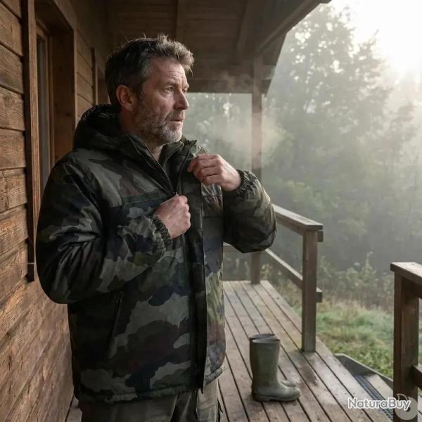 Coupe vent fourr� camouflage CE � 3XL