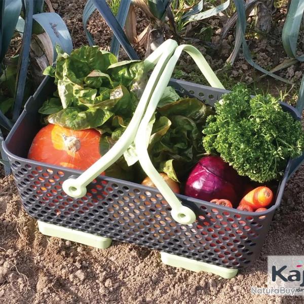 Panier de rcolte Kajo 15L - Empilable, perfor, pliable