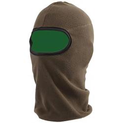 Cagoule confort chaude protection totale doublure polaire verte