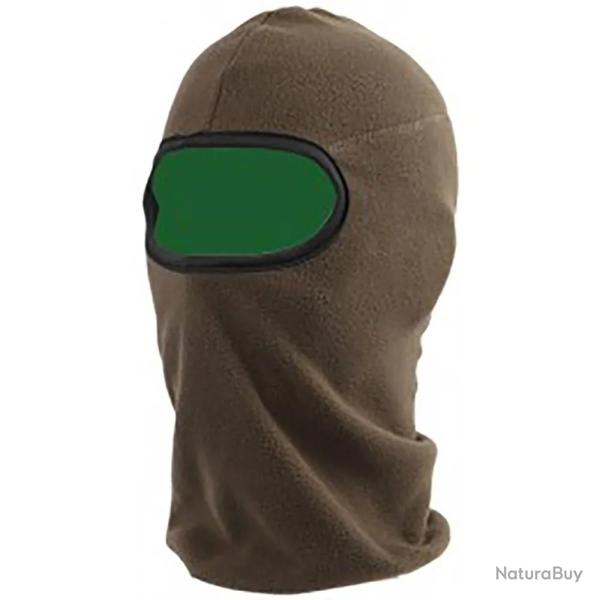 Cagoule confort chaude protection totale doublure polaire verte