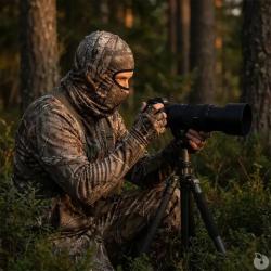 Cagoule Treeland confort isolant mat&eacute;riaux HQ camo forest