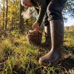 Bottes Rouchette Optimum r&eacute;sistantes lisier et hydrocarbures marron