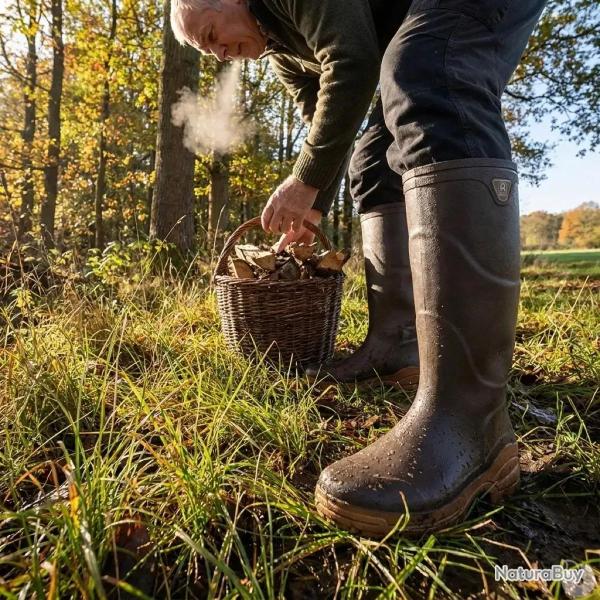 Bottes Rouchette Optimum SEBS marron lisier et hydrocarbures