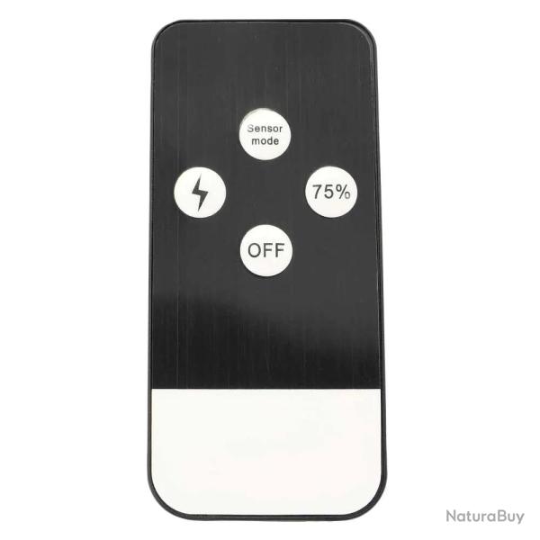 Projecteur solaire light & protect 120 autonomie 2h 3 modes noir