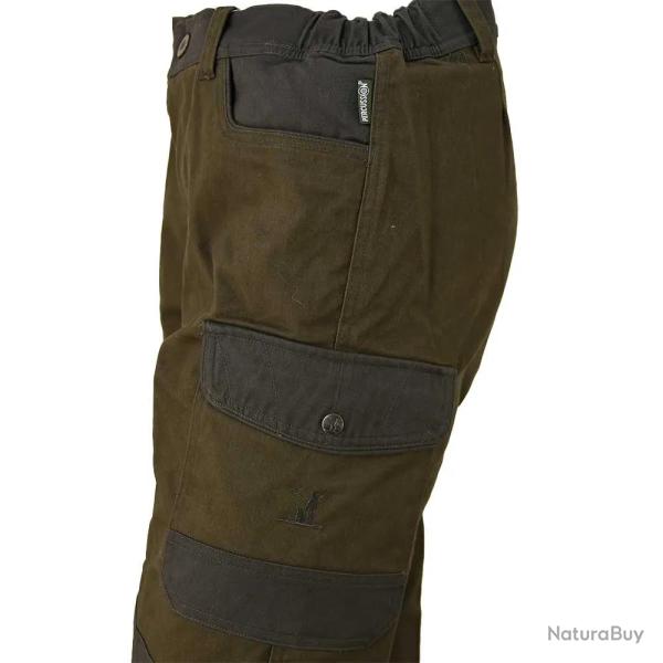 Pantalon de chasse anti ronces Percussion kaki T38  60