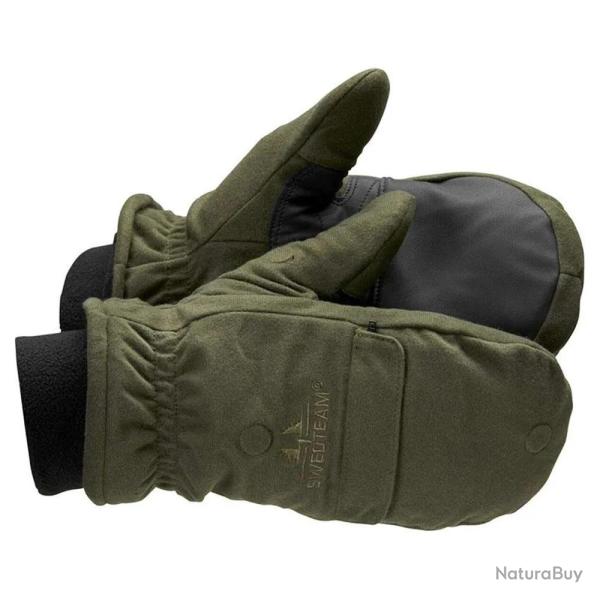 Gants moufles capuchon amovible thinsulate polyester kaki S � 2XL