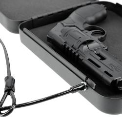 Coffre fort &agrave; chiffres pour armes de poing 2,7kg 300x220x68mm