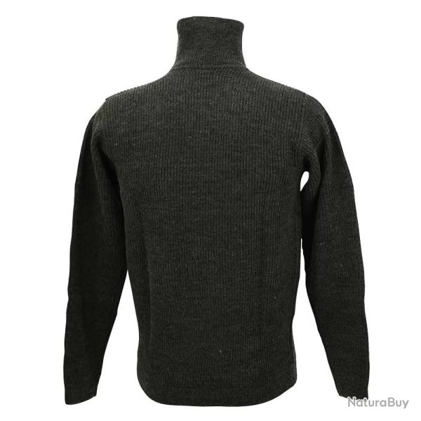 Pull col camionneur Lorry gris anthracite acrylique laine M  3XL M