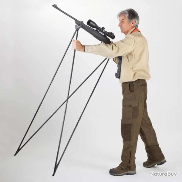 Canne de pirsch Bush en aluminium, 170 cm, vert kaki