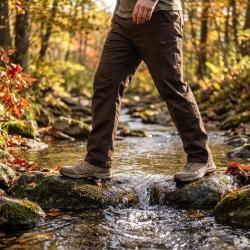 Pantalon multipoche LMA Borne marron &agrave; 60