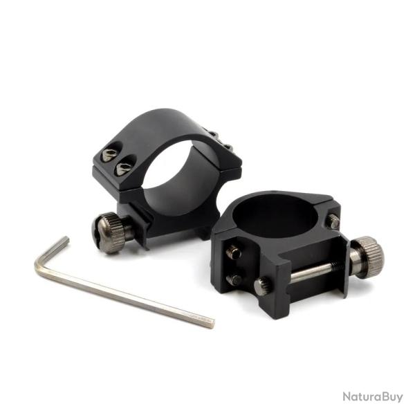Paire de montages lunette pour carabine Savage 2 colliers �25mm