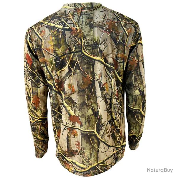 T shirt Percussion Ghost Camo Forest Evo manches longues