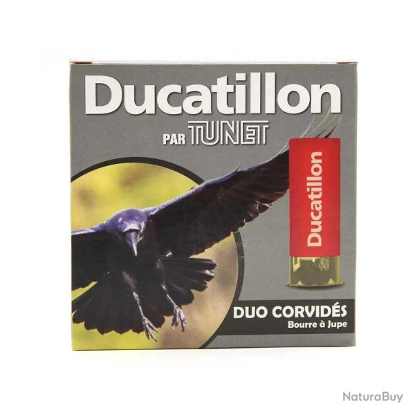 Boite de 25 cartouches "Duo Corvids" bourre jupe 12/70 37g