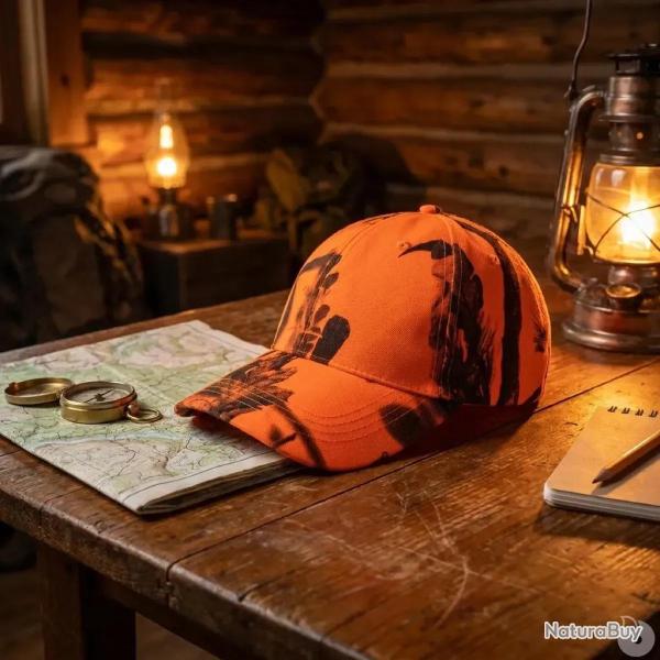 Casquette polyester ghost camo blaze&black taille unique
