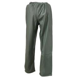 Pantalon de pluie Tonerre imperm&eacute;able polyur&eacute;thane pvc kaki fonc&eacute; L