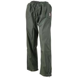 Pantalon de pluie Tonerre imperm&eacute;able polyur&eacute;thane pvc kaki fonc&eacute; L