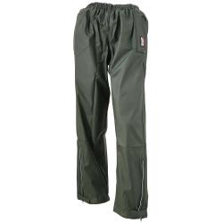 Pantalon de pluie Tonerre imperm&eacute;able polyur&eacute;thane pvc kaki fonc&eacute;