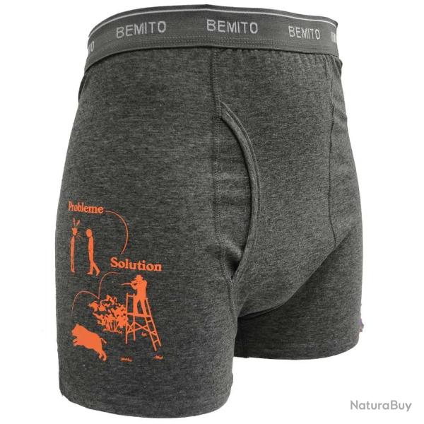 Lot 3 boxers humour ceinture �lastique coton doubl� M � 3XL