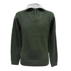 Pull col camionneur kaki Lorry taille S &agrave; 3XL S