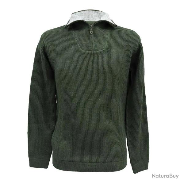 Pull col camionneur kaki Lorry taille S � 3XL