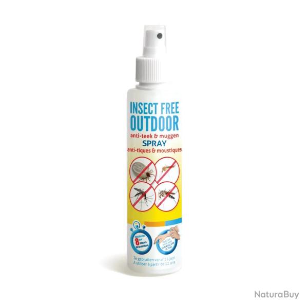 Spray anti-tiques et anti-moustiques BSI pour adulte 200ml Adulte
