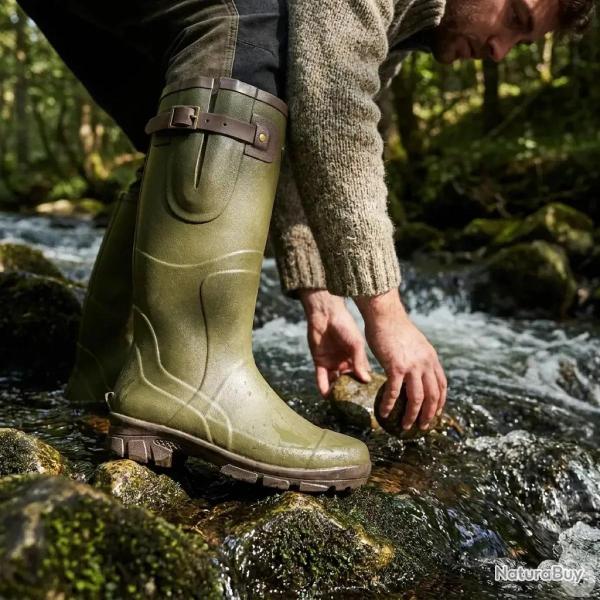 Bottes de chasse Colorado caoutchouc kaki marron � 47