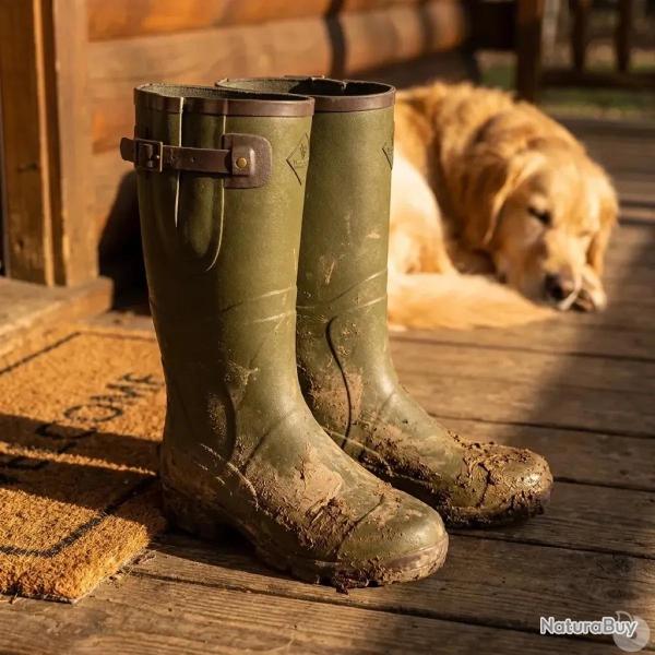 Bottes TeamWood Colorado � soufflet caoutchouc kaki