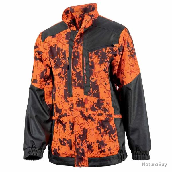 Veste traque femme Spirit polyester digital camo orange XS  2XL