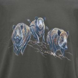 T shirt kaki sangliers Bartavel&reg;