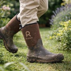 Demi bottes Clean Garden souples imperm&eacute;ables marron 40 &agrave; 47