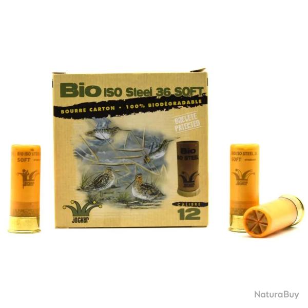 Boite de 25 cartouches Bio Steel bourre biod�gradable 12 70 29g