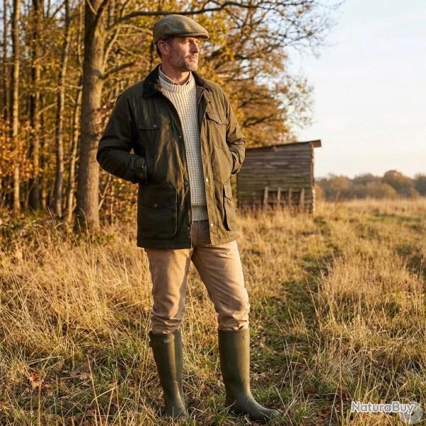 Veste cir�e 1919 isolation thermique coton cir� vert kaki S � 3XL