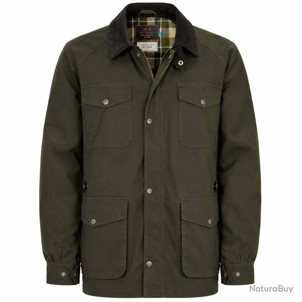 Veste cir�e 1919 isolation thermique coton cir� vert kaki S � 3XL