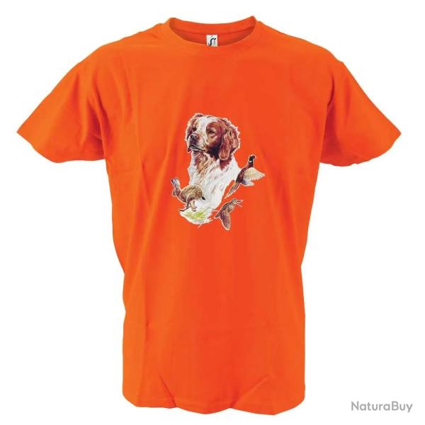 T shirt orange pagneul Bartavel