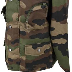 Veste chasse fermeture glissi&egrave;re coton polyester camo 6 &agrave; 16 ans