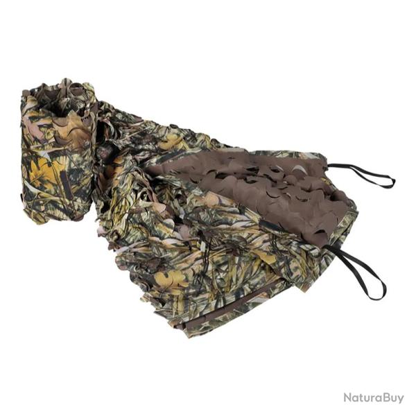 Filet de camouflage 3D anti UV polyester Roseau 1.5 x 3m