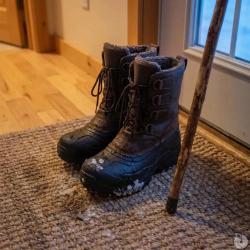 Chaussures de marche isolantes Hudson cuir marron 40 &agrave; 46