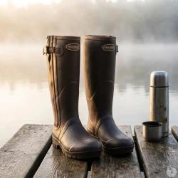 Bottes full zip Rambouillet caoutchouc marron 37 &agrave; 47 37