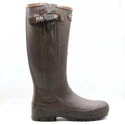 Bottes full zip Rambouillet caoutchouc marron 37 &agrave; 47
