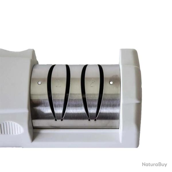 Aiguiseur de couteaux lectrique pro 2 disques 50W 220V 22x9x7cm