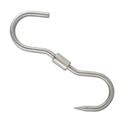 Crochet de boucher articul&eacute; inox &Oslash; 8 mm, 135 kg