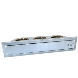 Mangeoire &agrave; plateau tournant pour oiseaux 3 bols